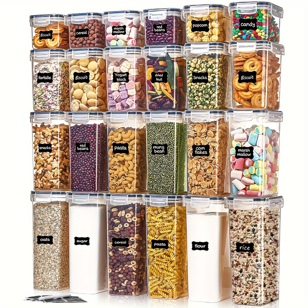 Food Storage Canister - 24Pcs Food Storage Containers 12 Boxes