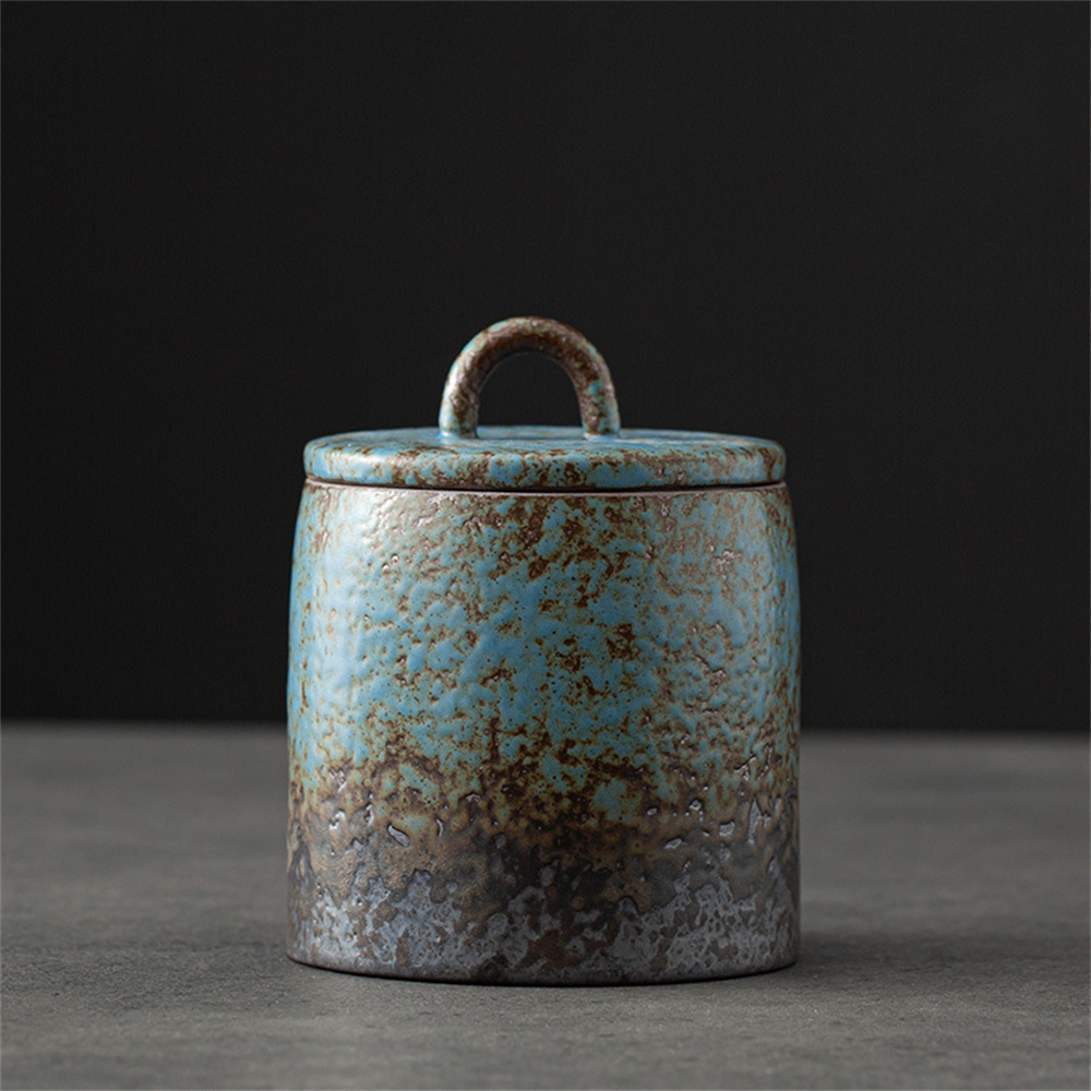 Food Storage Organization - Ceramic Tea Caddy Sealed Jar Small