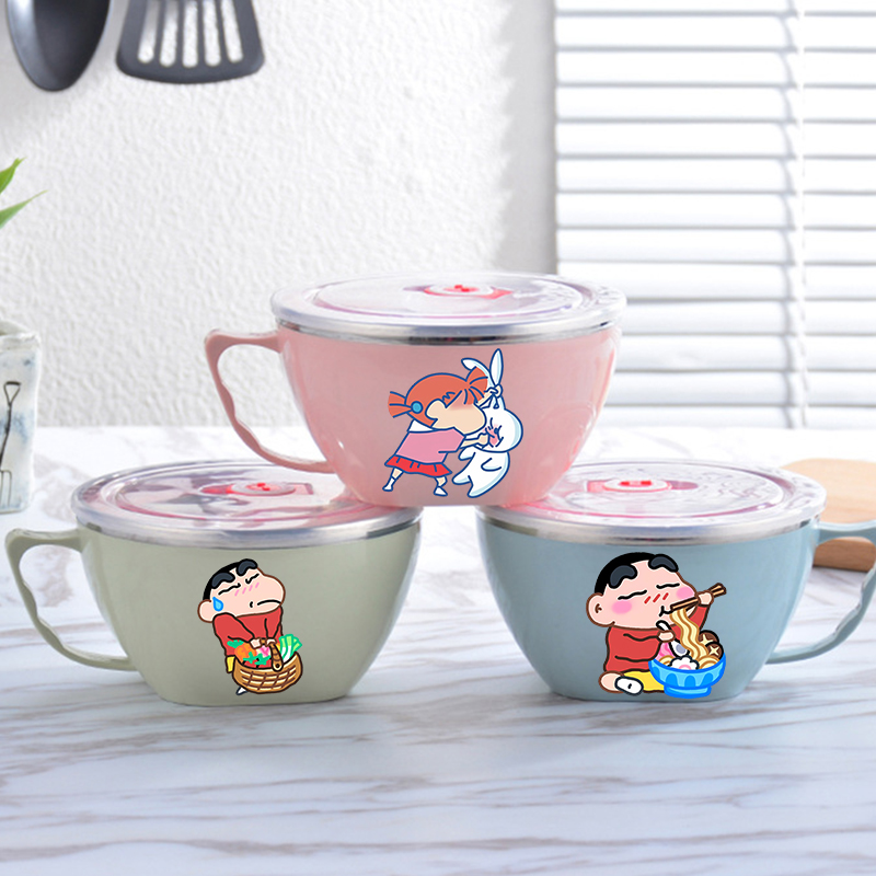 Food Storage On Table - Crayon Shin-chan Noodle Bowl Large Capacity