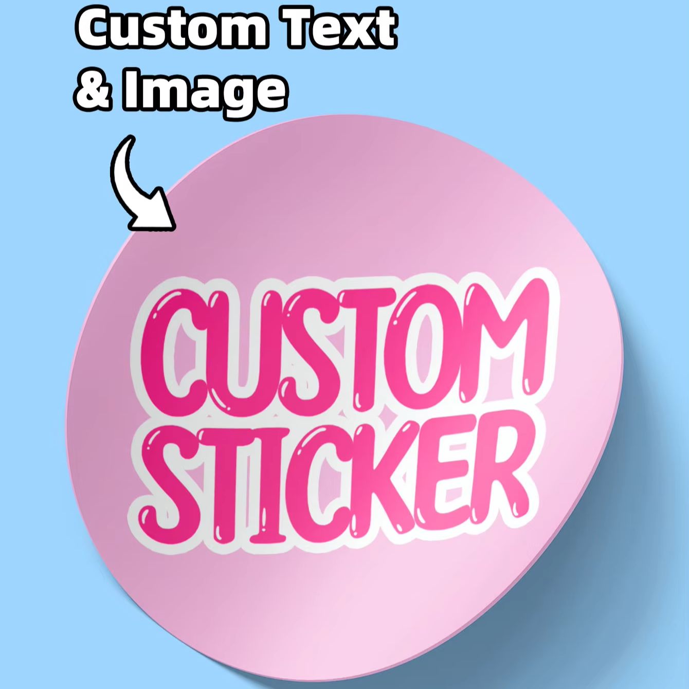 Food Storage Canister - 1-180PCS Custom Round Waterproof Stickers with