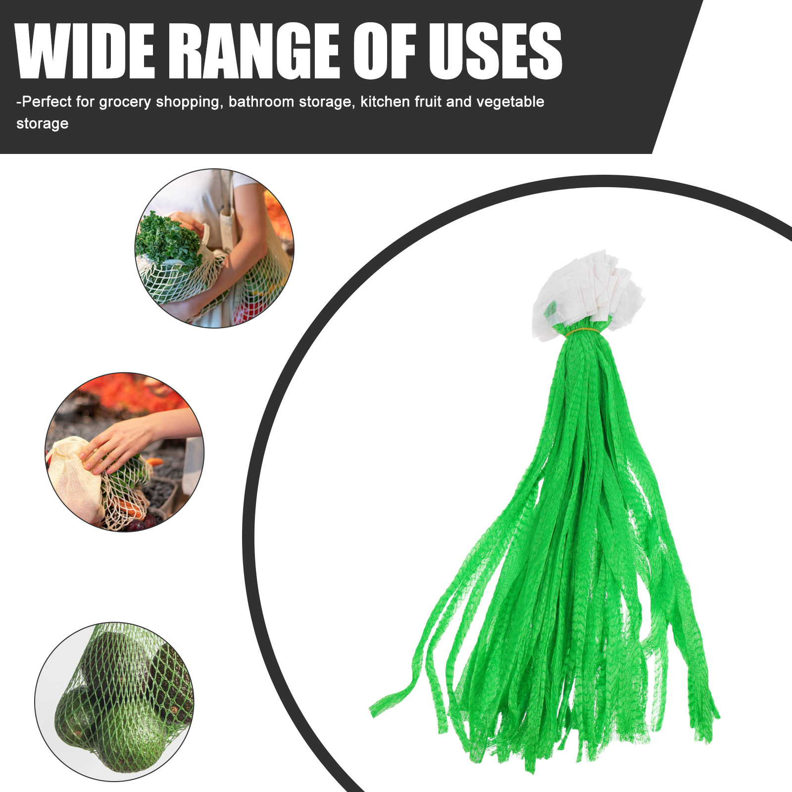 100Pcs Mesh Bags for Vegetable - Produce Bag Reusable Mesh recension och pris