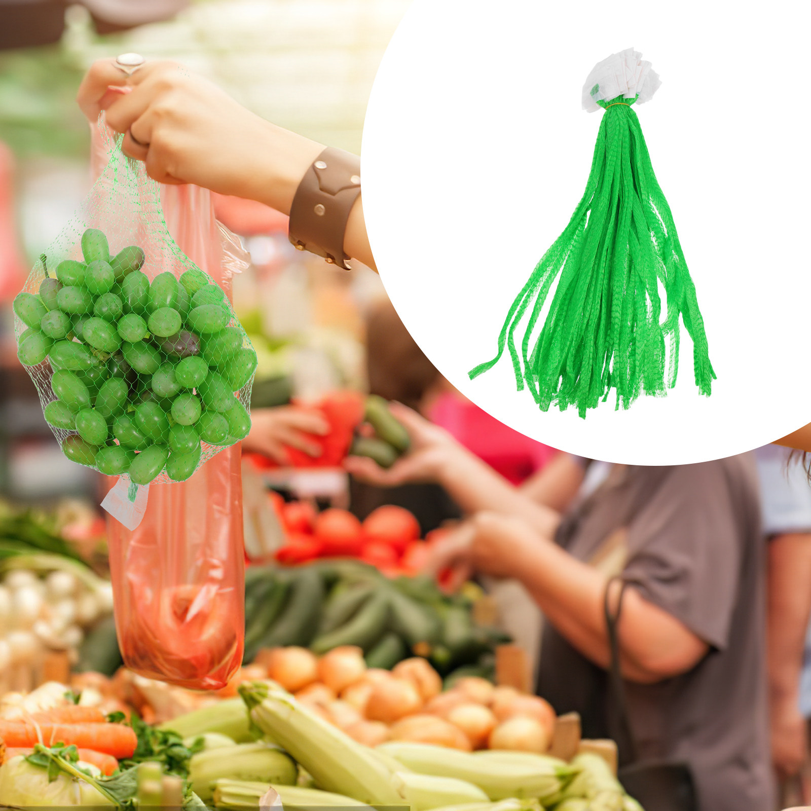 100Pcs Mesh Bags for Vegetable - Produce Bag Reusable Mesh recension och pris