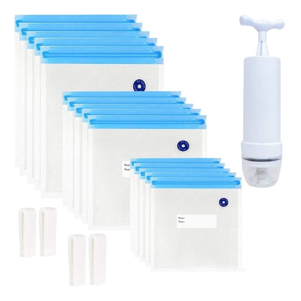 HIWS Sous Vide Bags 20Pack Reu - Food Storage Vacuum Pump recension och pris