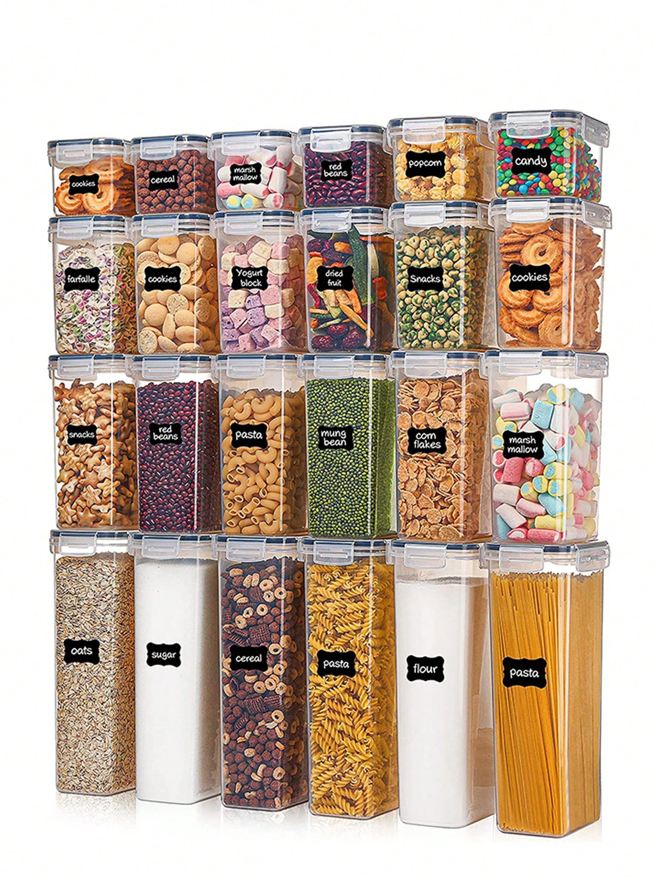 48pcs Airtight Food Storage Co - Food Storage Organization recension och pris