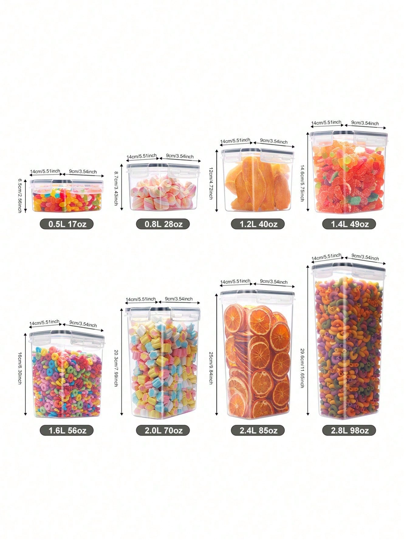48pcs Airtight Food Storage Co - Food Storage Organization recension och pris