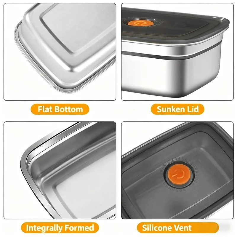 Large Capacity Stainless Steel - Food Storage For Camping recension och pris