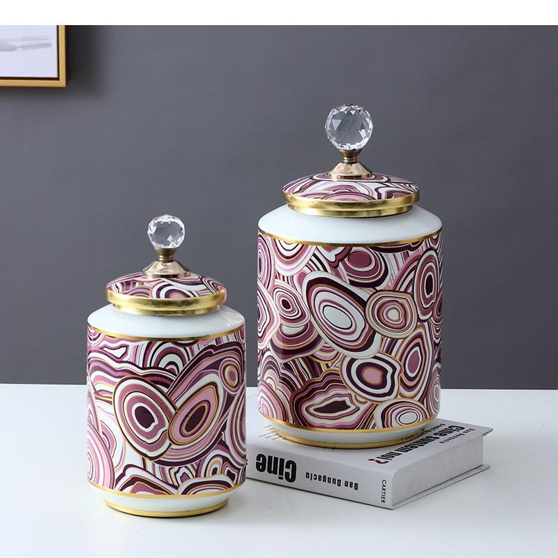 Purple Circle Painted Ceramic  - Food Storage Lidl recension och pris