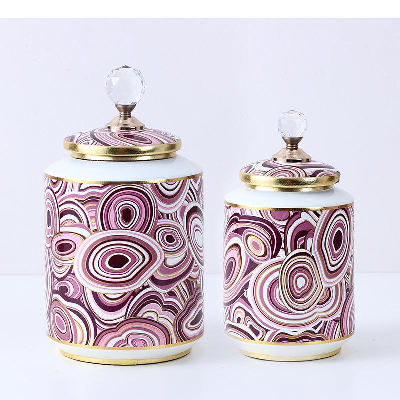 Purple Circle Painted Ceramic  - Food Storage Lidl recension och pris