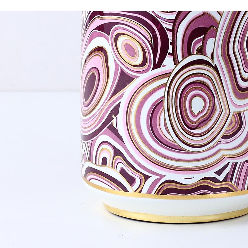 Purple Circle Painted Ceramic  - Food Storage Lidl recension och pris