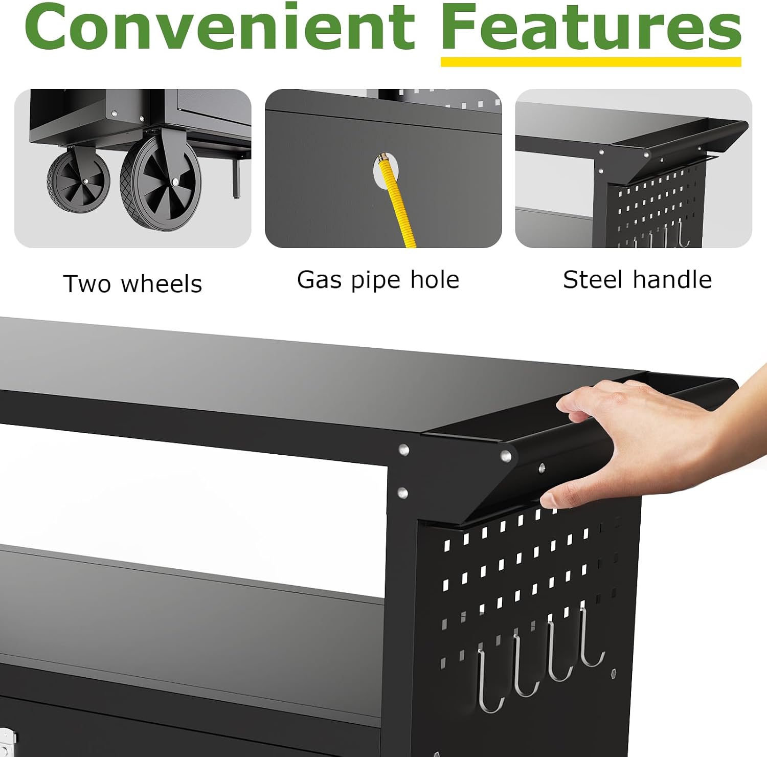 Outdoor Grill Cart Table With  - Food Storage For Camping recension och pris