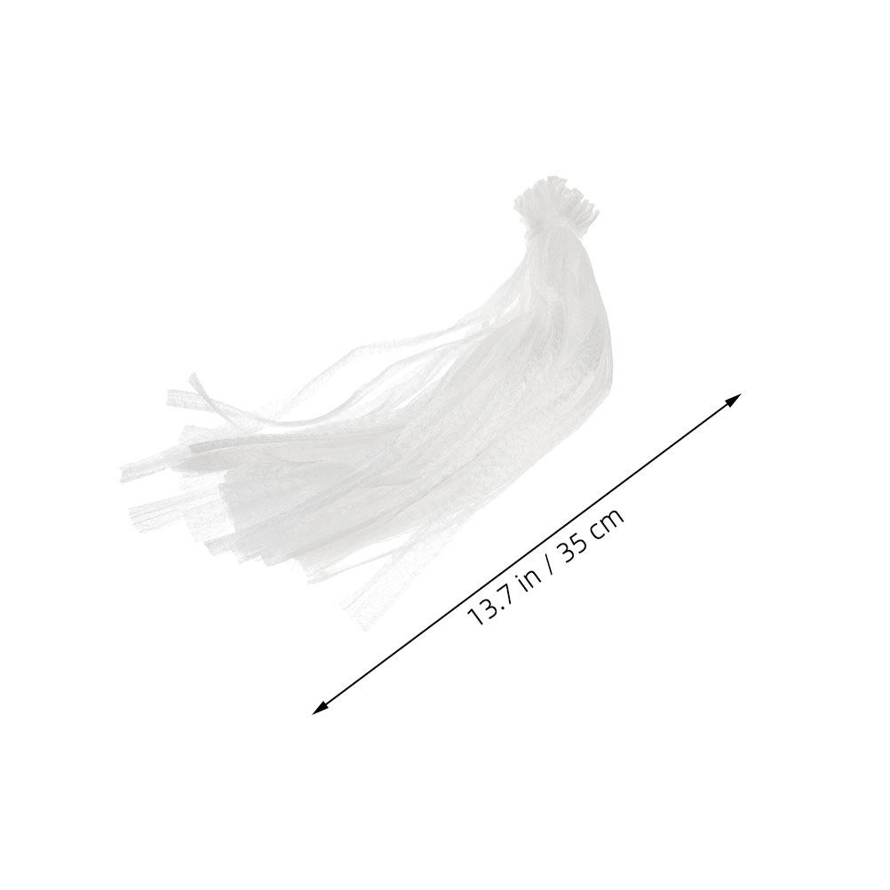 100Pcs White Net Vegetable Bag - Produce Bag Reusable Mesh recension och pris