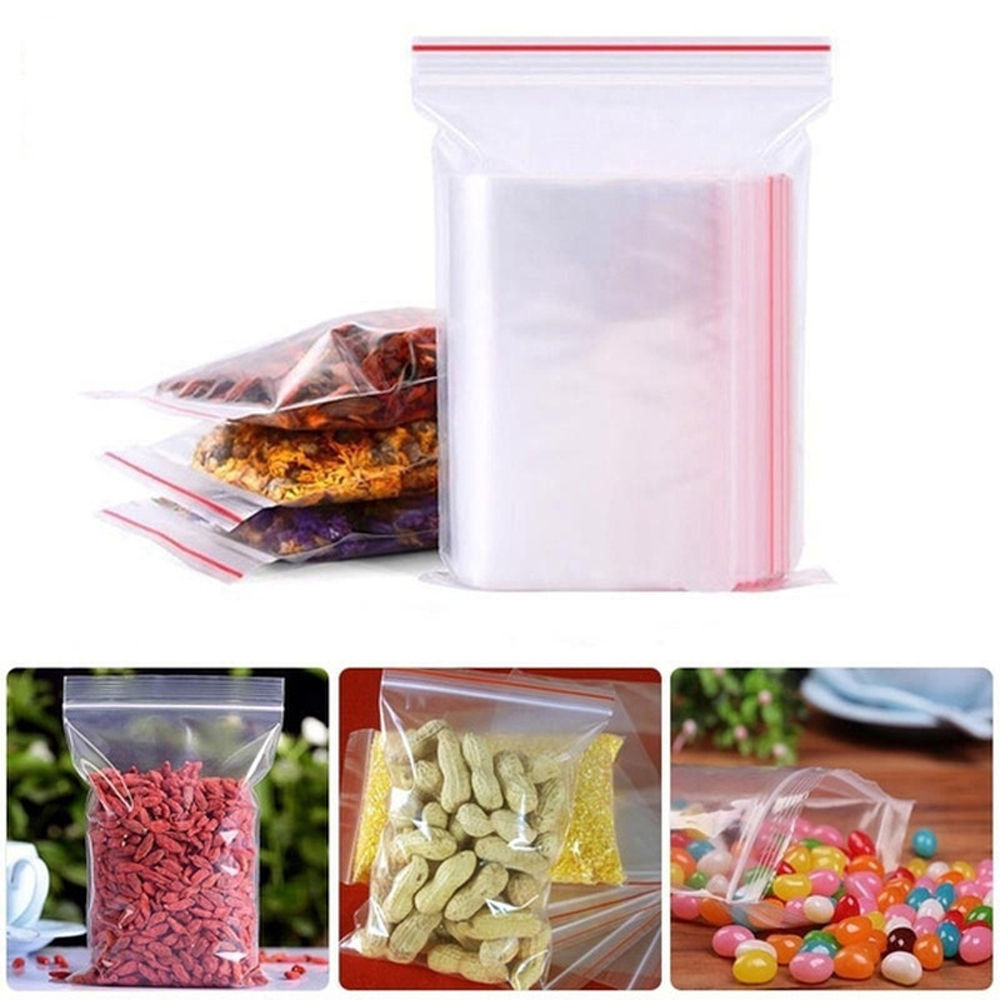 100-1000Pcs Small Zip Lock Pla - Food Storage Ziploc Bags recension och pris