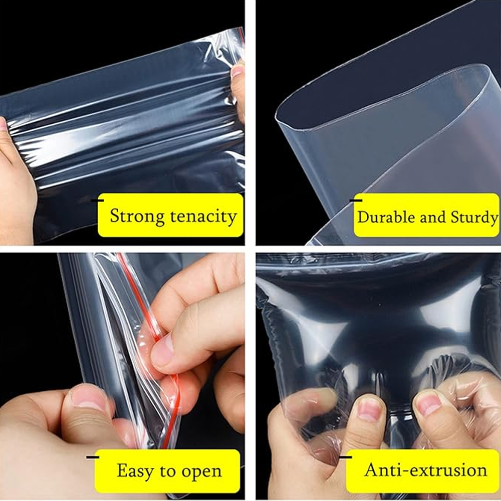 100-1000Pcs Small Zip Lock Pla - Food Storage Ziploc Bags recension och pris