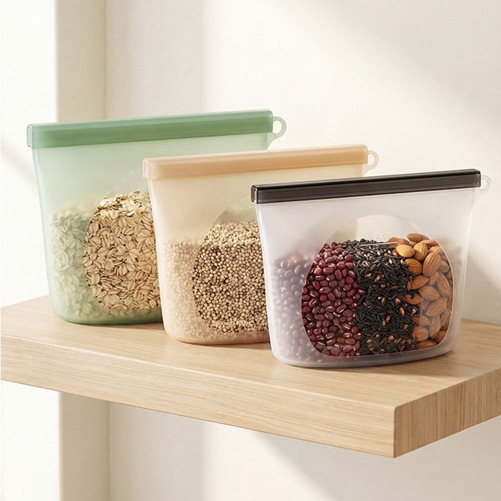 Silicone Food Preservation Bag - Food Storage Ziploc Bags recension och pris