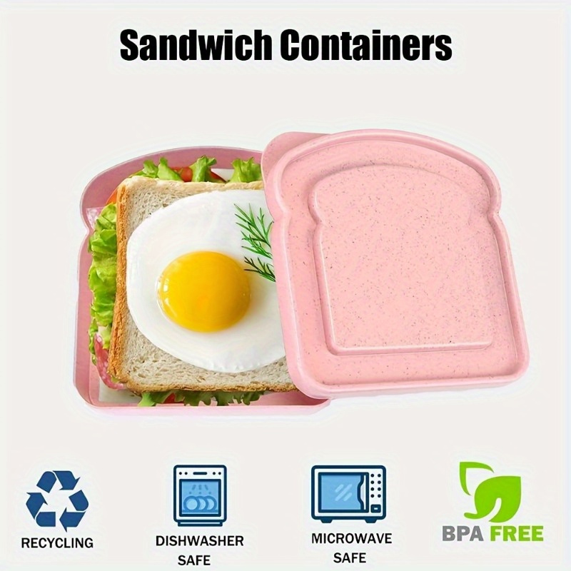 1pc Bento Boxes, Sandwich Cont - Food Storage Containers Plastic Box recension och pris