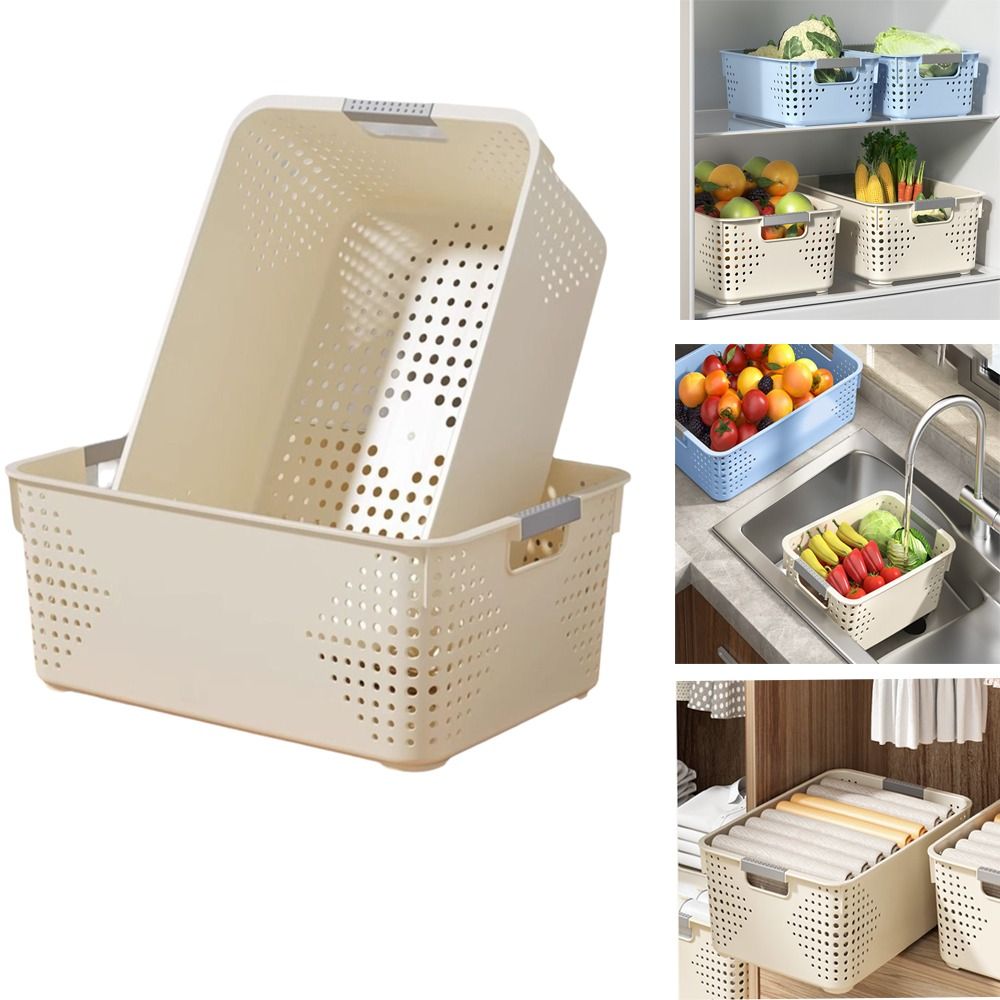 Durable Plastic Storage Basket - Food Storage Without Plastic recension och pris