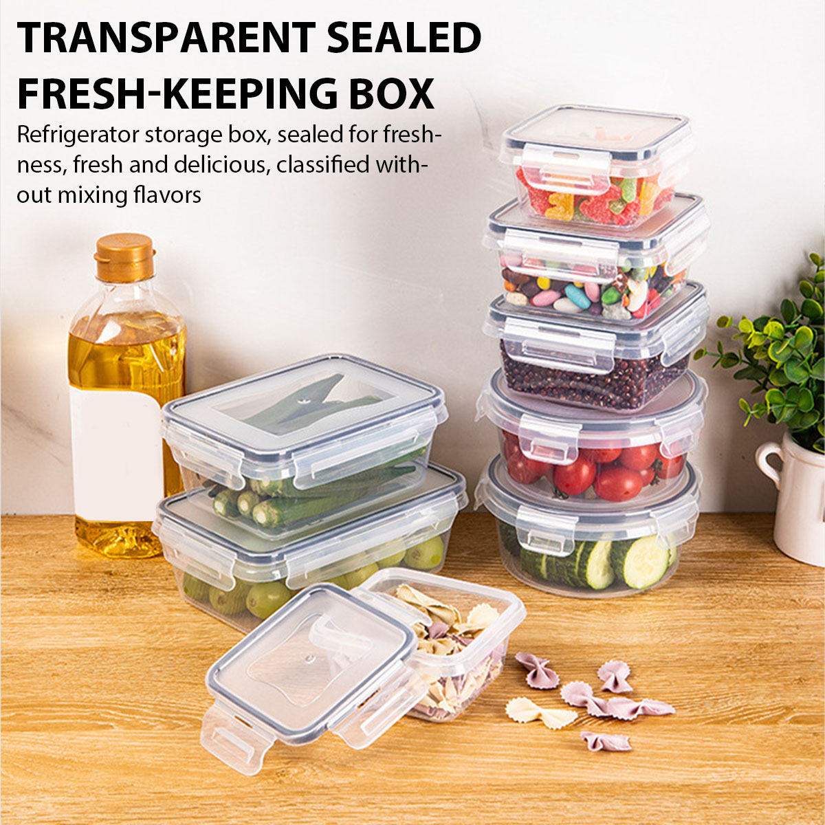 24Pcs/set Food Storage Box Set - Food Storage Containers Plastic Box recension och pris