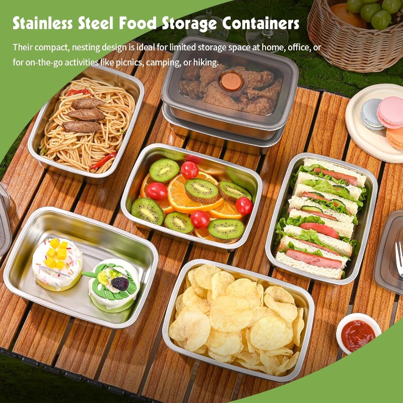Stainless Steel Large Capacity - Food Storage For Camping recension och pris