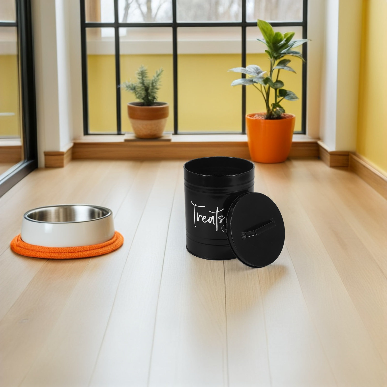Metal Dog Food Storage Contain - Food Storage Canister recension och pris