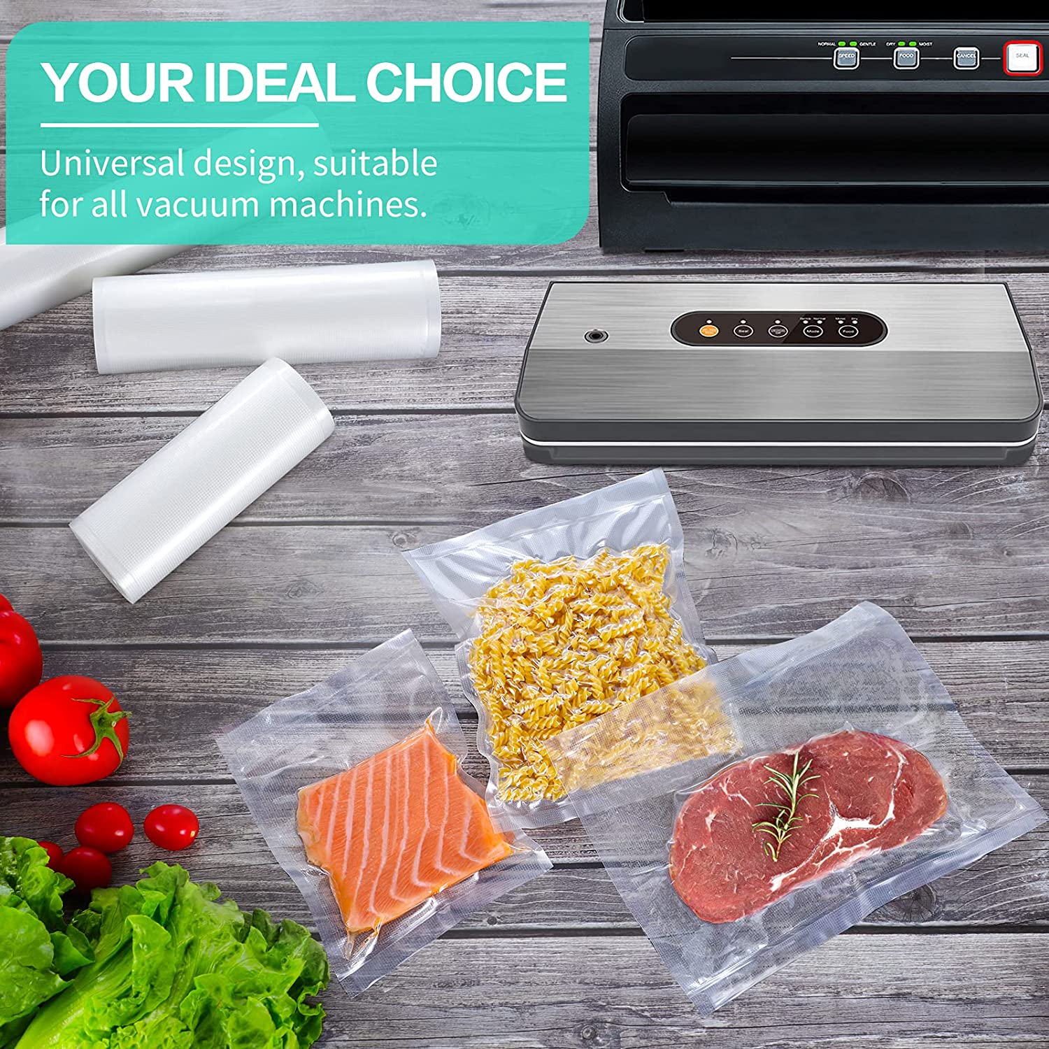 Kitchen Bags For Vacuum Food V - Food Storage Vacuum Bags recension och pris
