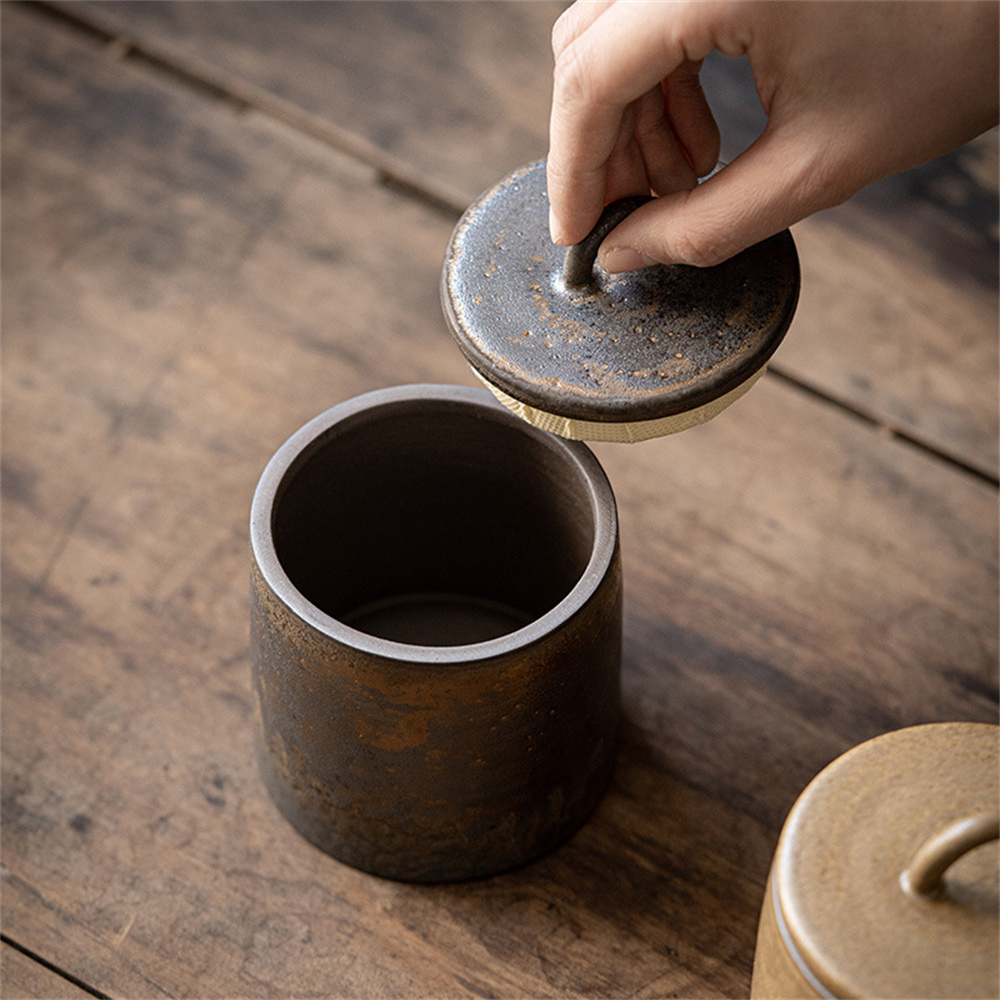 Ceramic Tea Caddy Sealed Jar S - Food Storage Organization recension och pris