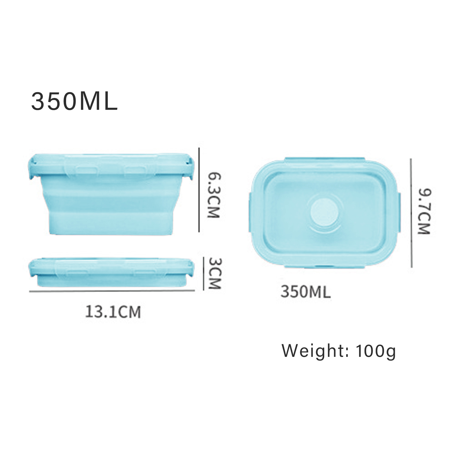 Silicone Lunch Box Food Grade  - Food Storage Containers Plastic Box recension och pris