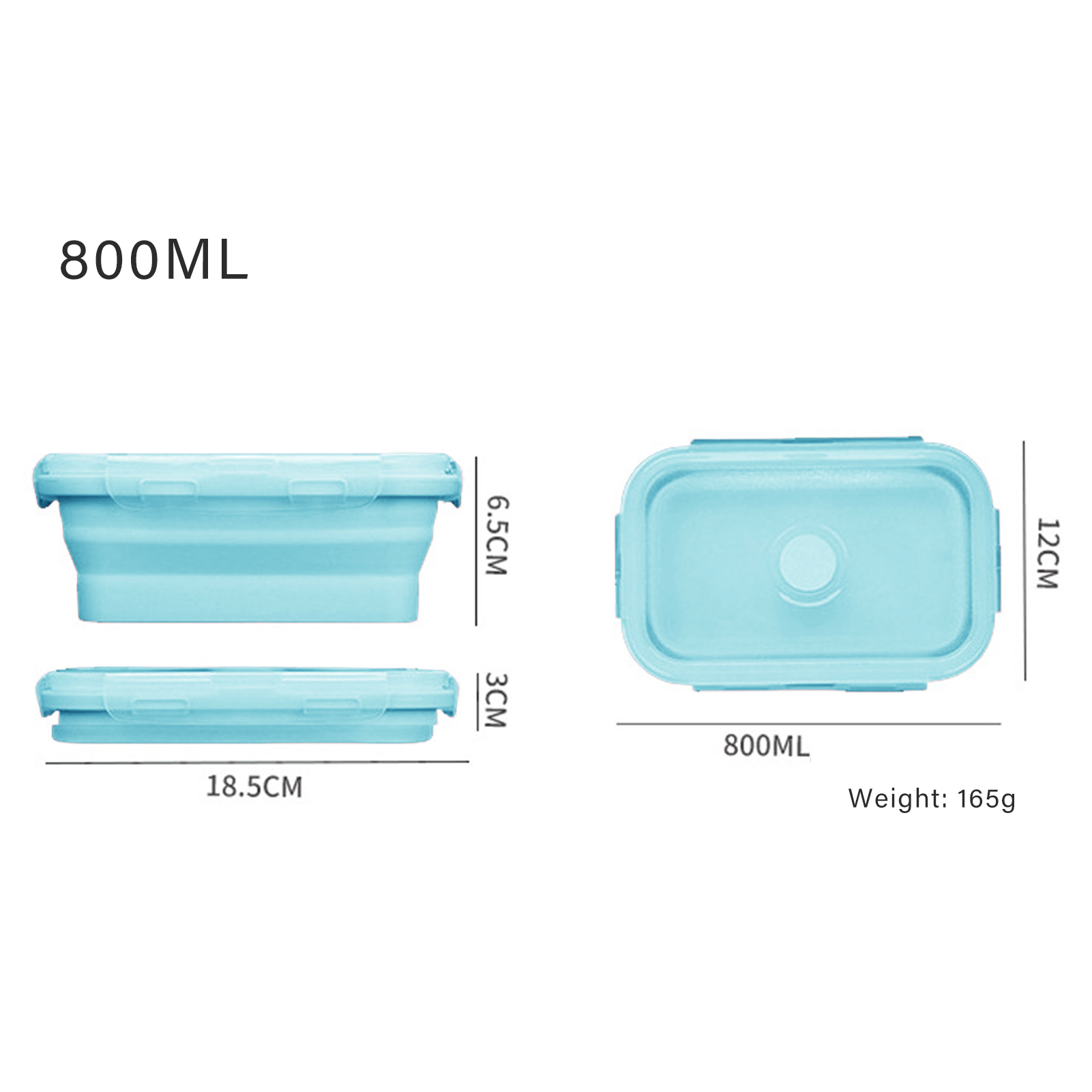 Silicone Lunch Box Food Grade  - Food Storage Containers Plastic Box recension och pris