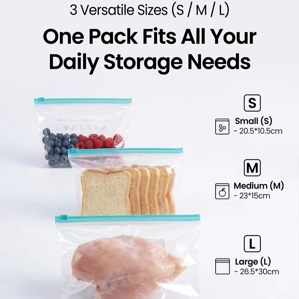 Zip Lock Food Storage Bags Thi - Food Storage Ziploc Bags recension och pris