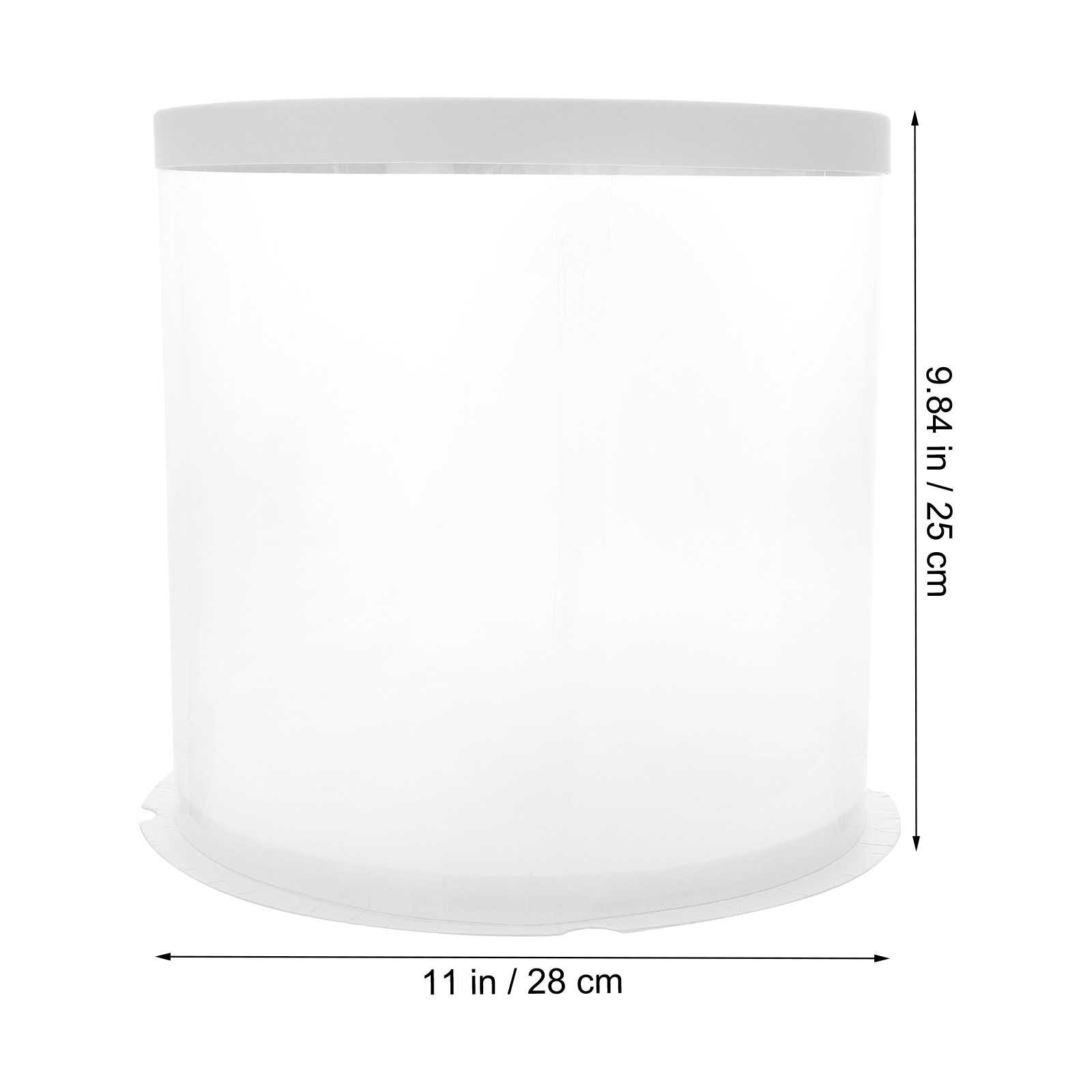 1Pcs Cake Box Round Transparen - Food Storage Containers Plastic Box recension och pris