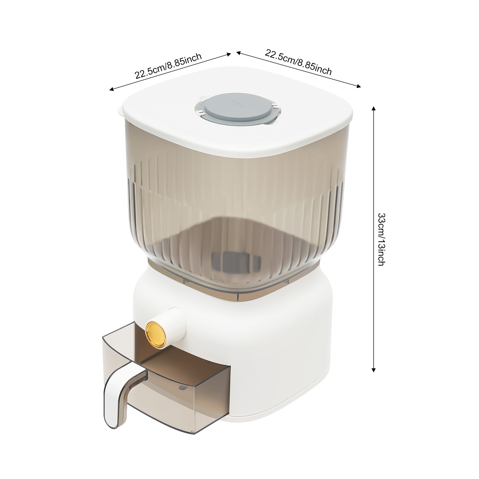 Square Grain Storage Container - Food Storage Without Pantry recension och pris