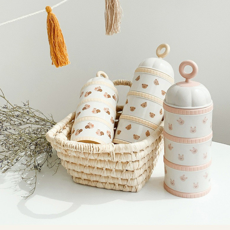 Cute Bear Milk Powder Box Baby - Food Storage For Baby recension och pris