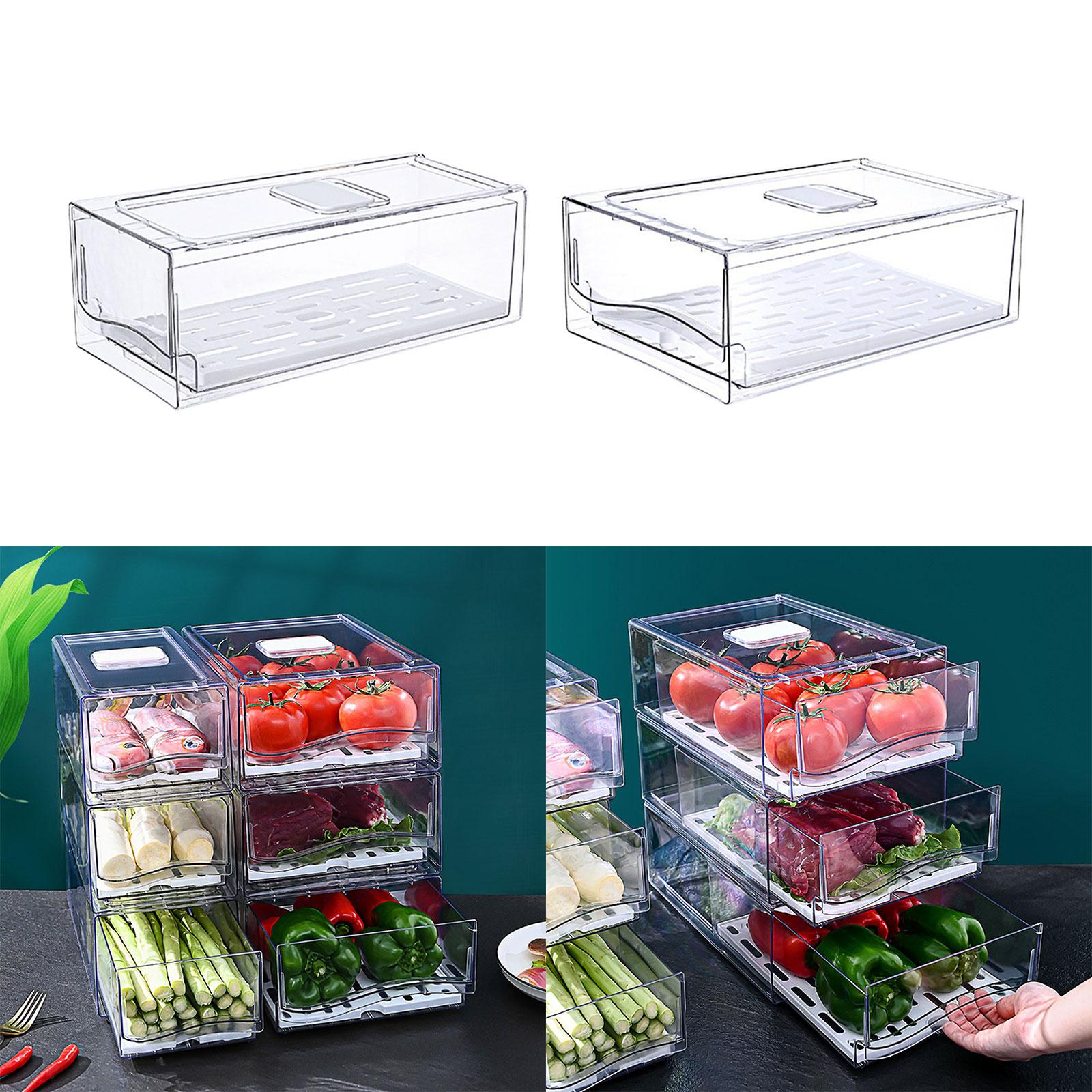 Fridge Drawer Bins Pantry Orga - Food Storage Without Pantry recension och pris