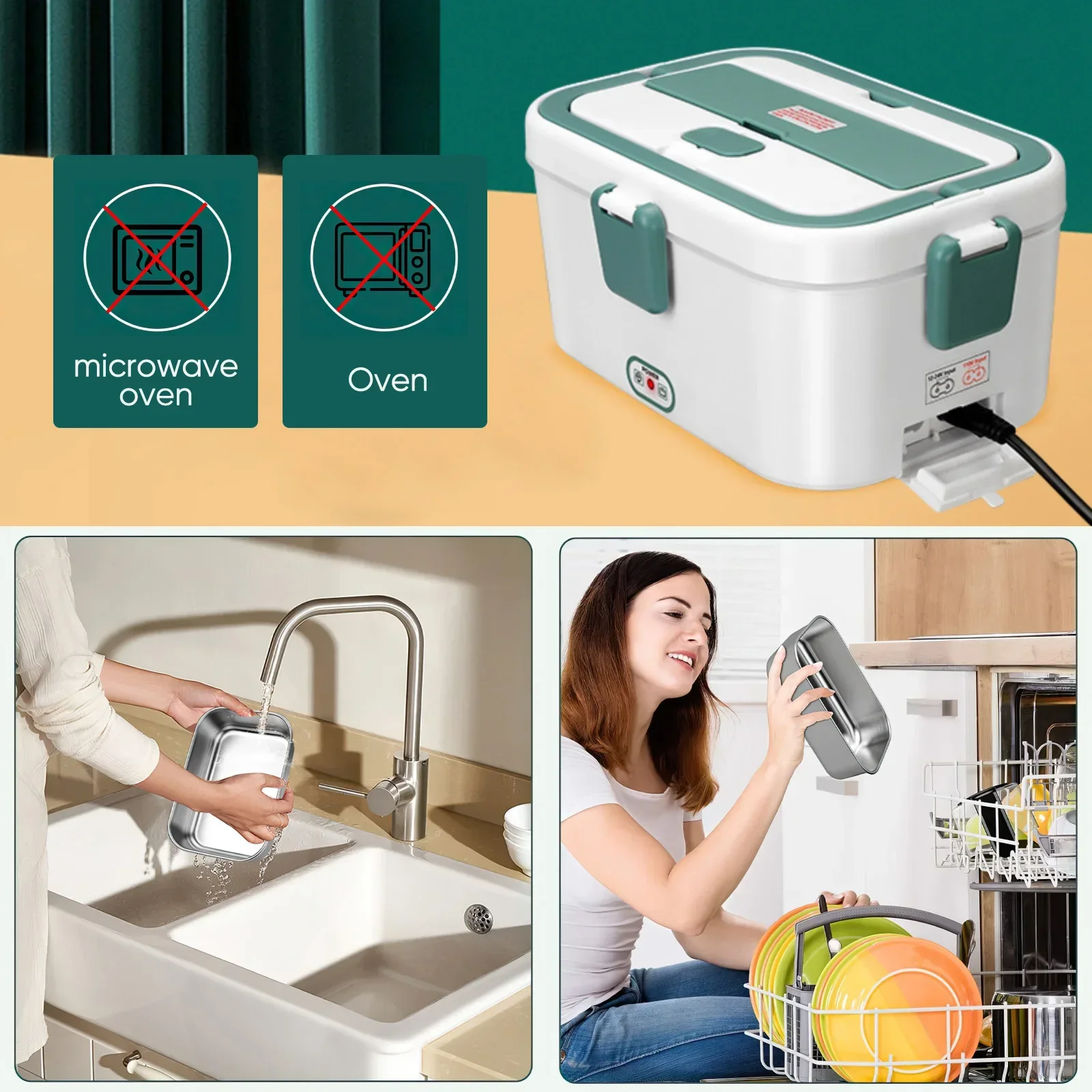 Electric Lunch Box Food Warmer - Food Storage For Camping recension och pris