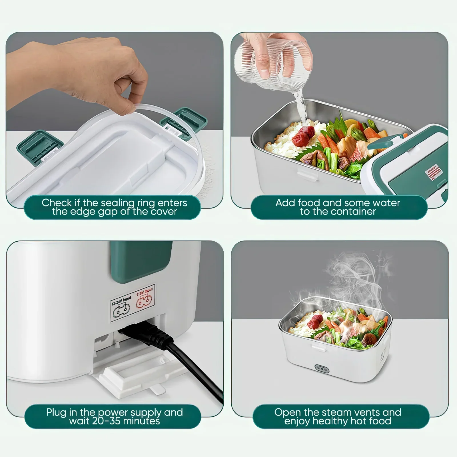Electric Lunch Box Food Warmer - Food Storage For Camping recension och pris