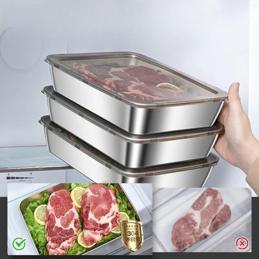 Food Grade Stainless Steel Ser - Food Storage On Table recension och pris