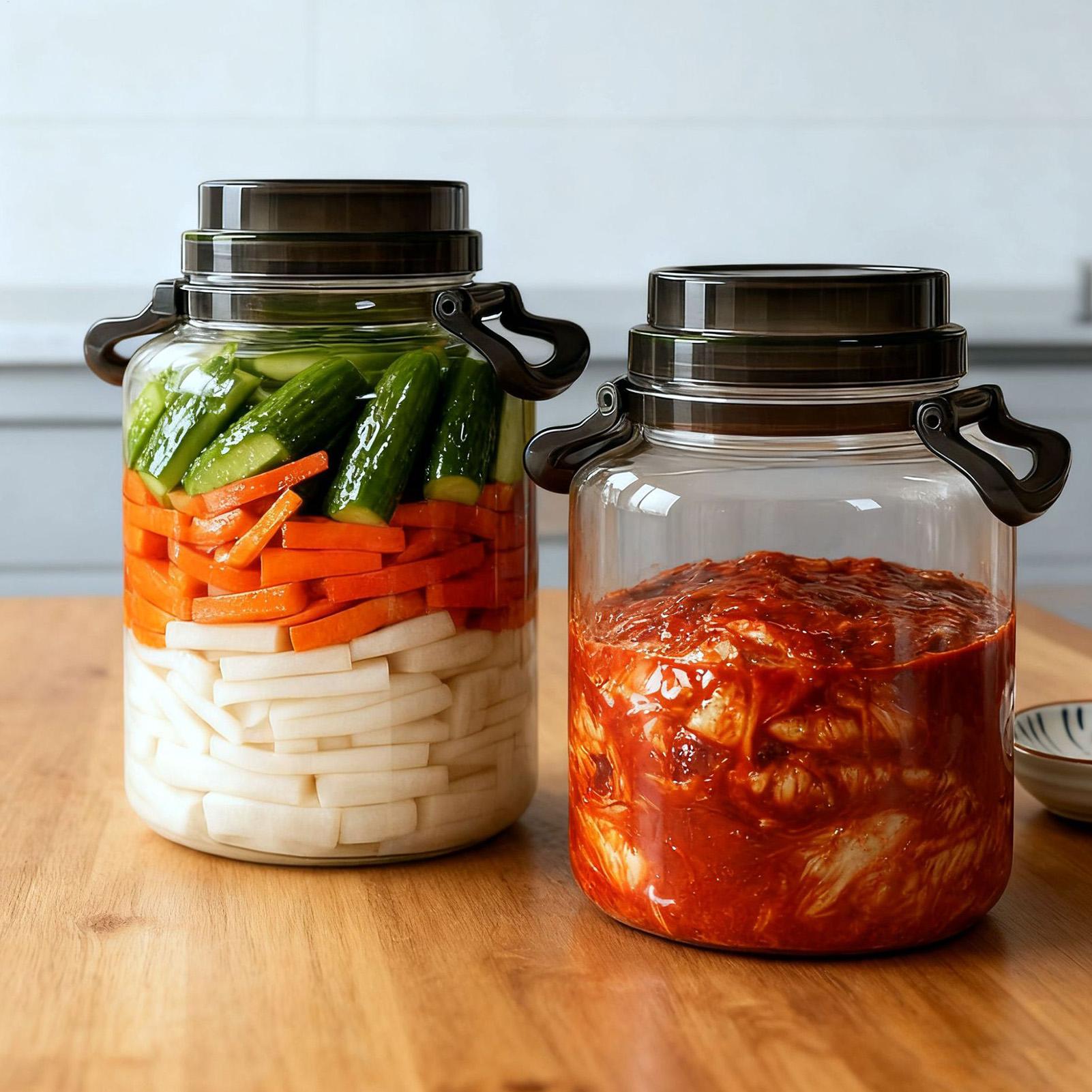 Pickle Jars with Lids 5L Round - Food Storage Lidl recension och pris