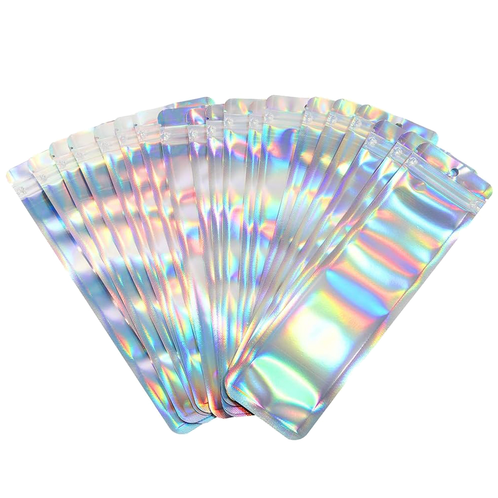 50pcs Long Holographic Packagi - Food Storage Ziploc Bags recension och pris