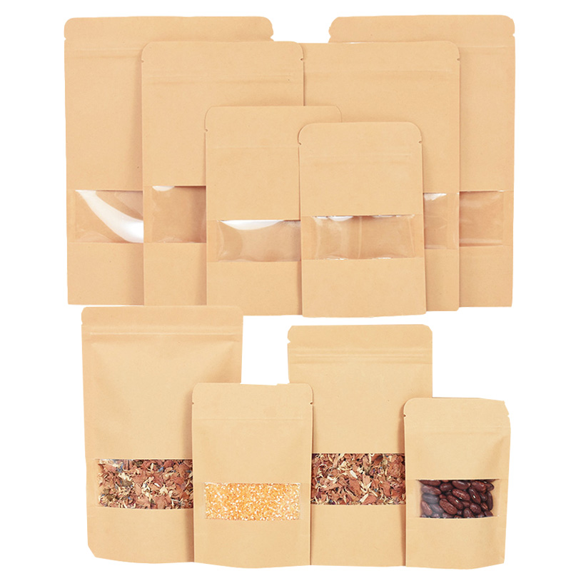 20/50pcs Kraft Paper Zip Lock  - Food Storage Ziploc Bags recension och pris