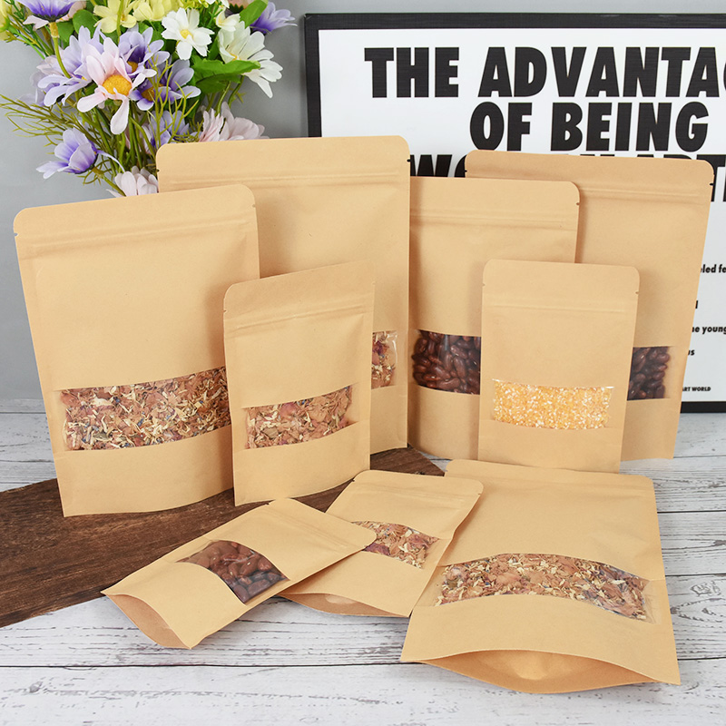20/50pcs Kraft Paper Zip Lock  - Food Storage Ziploc Bags recension och pris