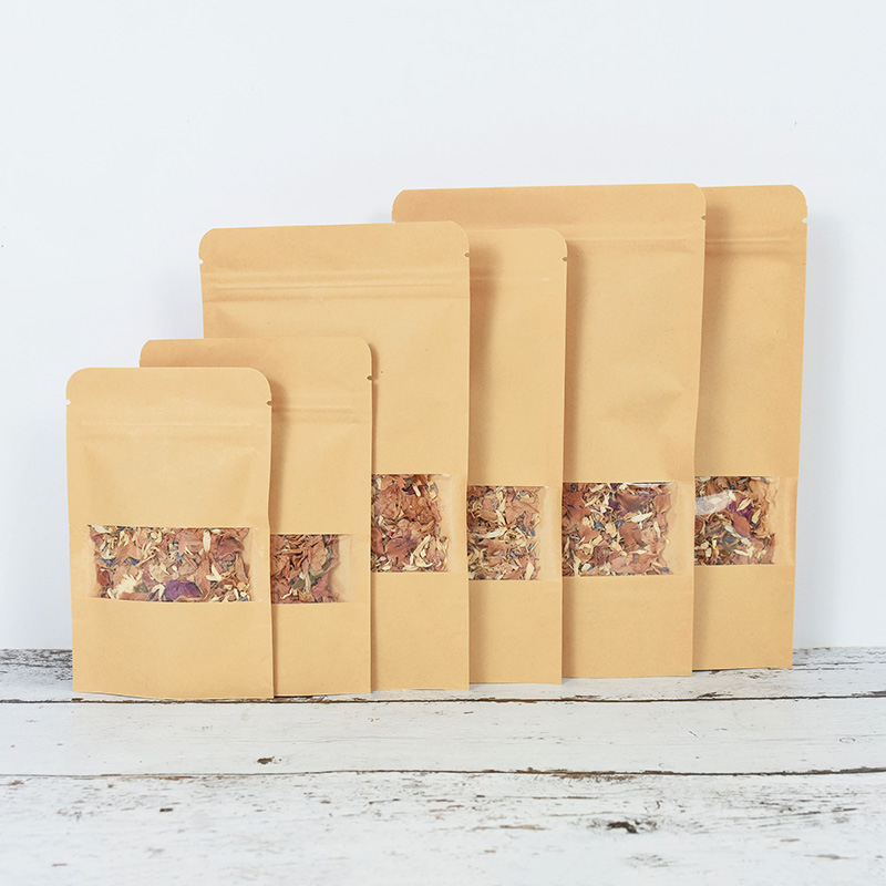 20/50pcs Kraft Paper Zip Lock  - Food Storage Ziploc Bags recension och pris