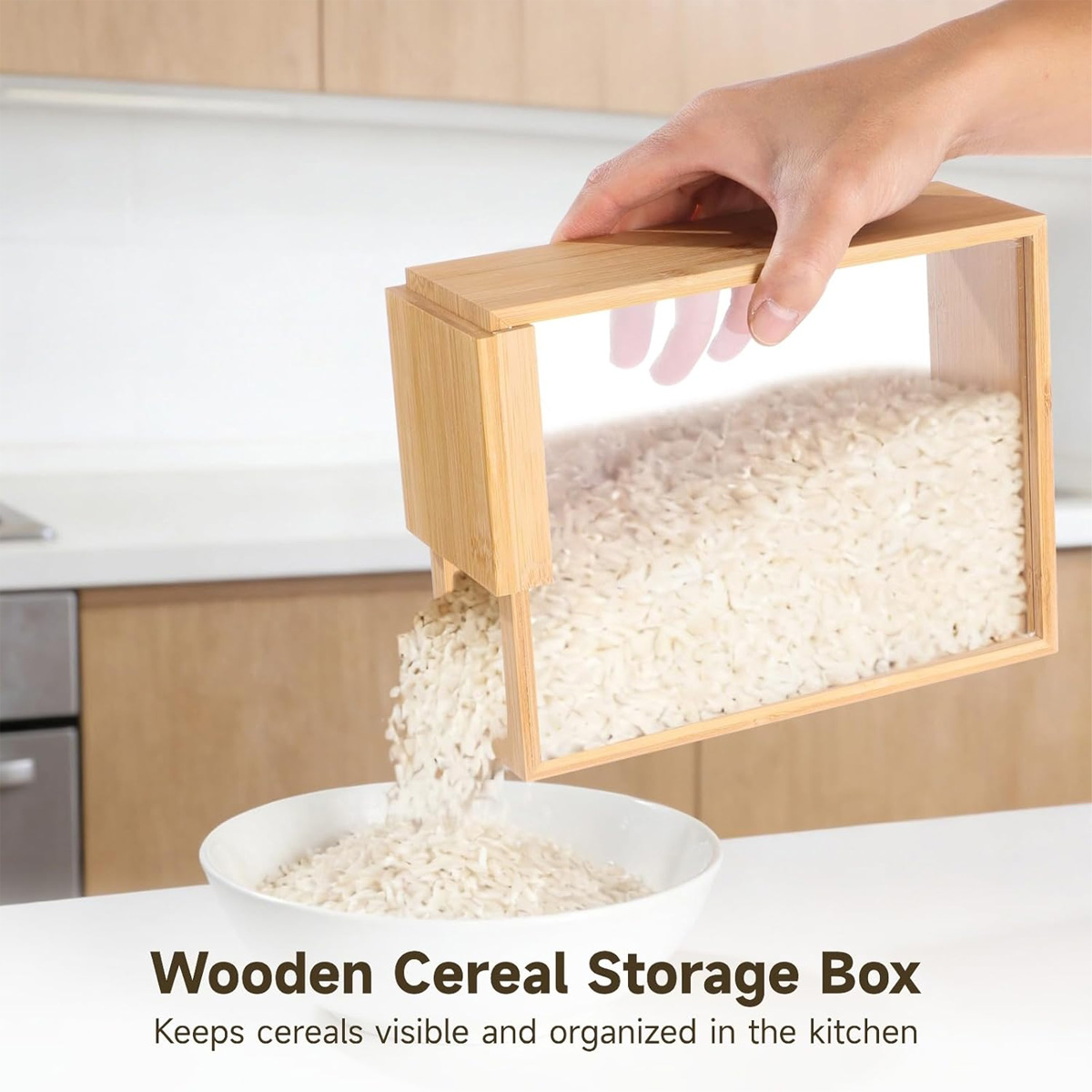 E9 1Pcs Bamboo Cereal Rice Sto - Food Storage Lidl recension och pris