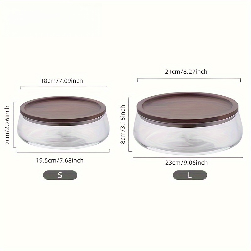 Glass Canisters with Wooden Li - Food Storage Lidl recension och pris