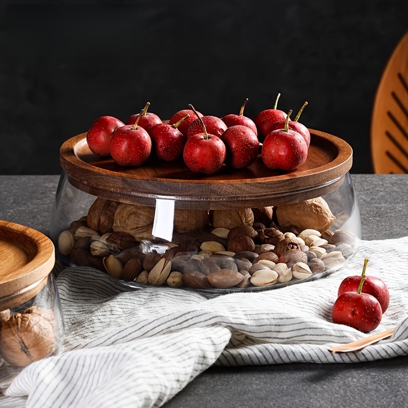 Glass Canisters with Wooden Li - Food Storage Lidl recension och pris