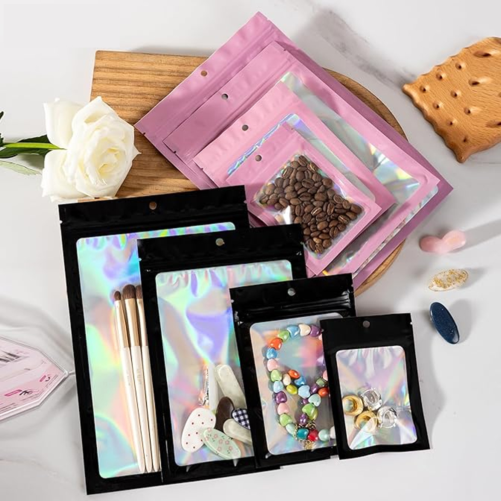 1000/10Pcs Holographic Ziplock - Food Storage Ziploc Bags recension och pris