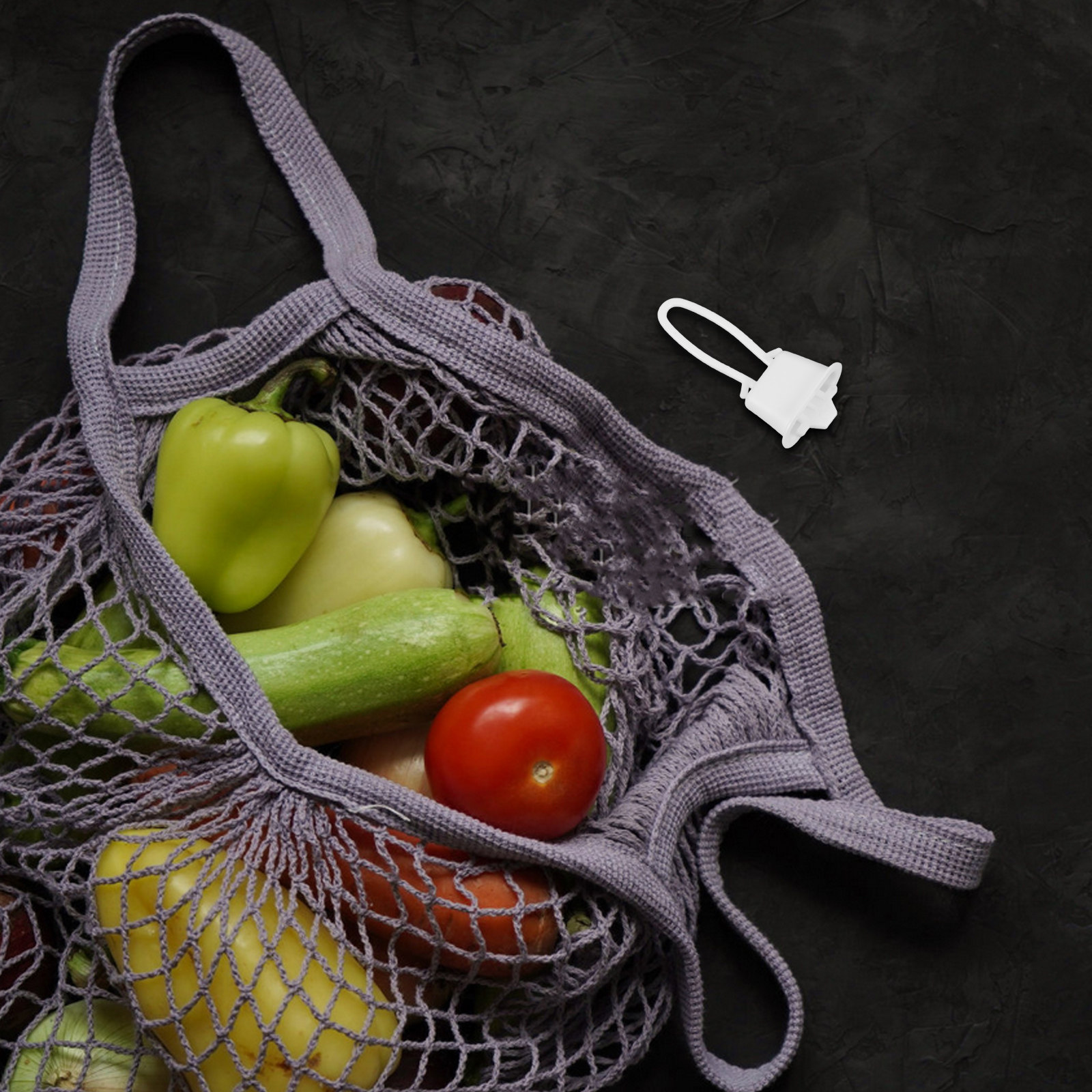200Pcs Plastic Mesh Bag Clasps - Produce Bag Reusable Mesh recension och pris