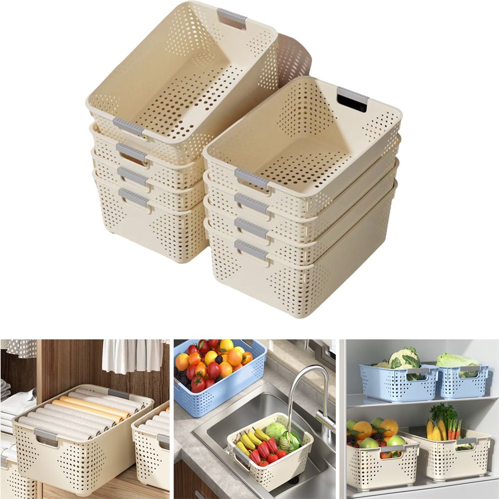 Durable Plastic Storage Basket - Food Storage Without Plastic recension och pris
