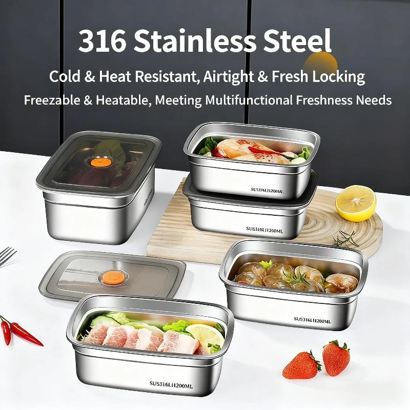 Stainless Steel Sealed Lunch B - Food Storage For Camping recension och pris