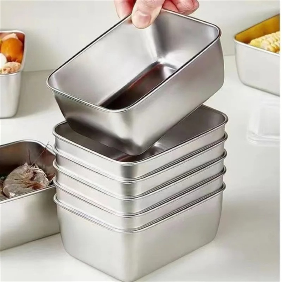1/3/5pcs Stainless Steel Food  - Food Storage On Table recension och pris