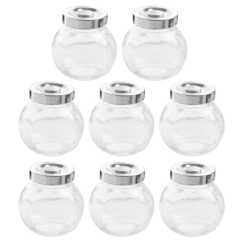8Pcs Lightweight Portable Glas - Food Storage Canister recension och pris
