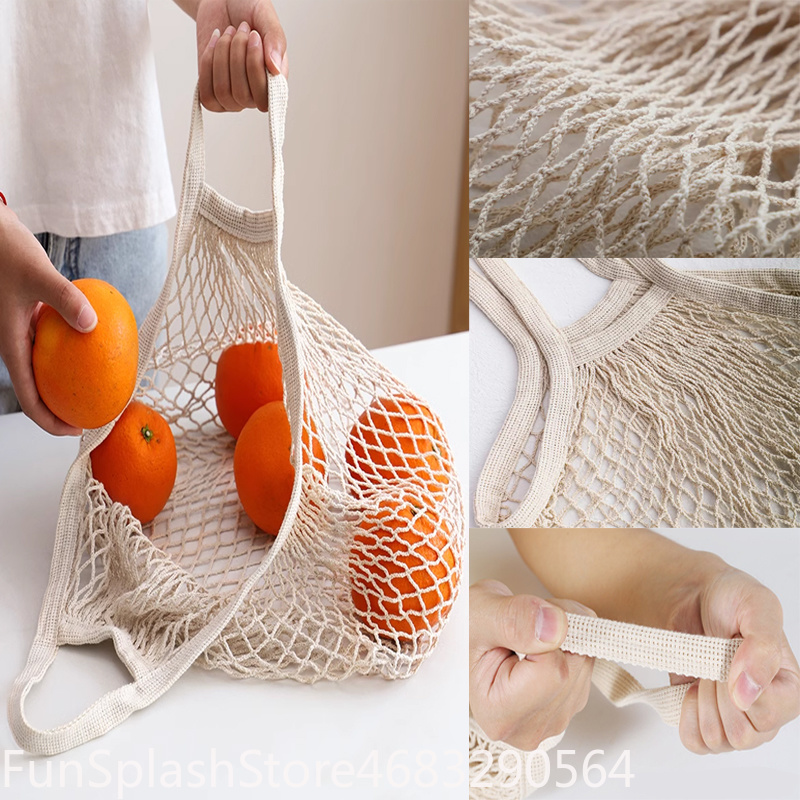 Handheld Foldable Cotton Mesh  - Produce Bag Reusable Mesh recension och pris